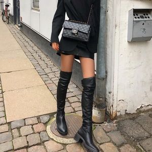 ZARA Over the Knee Boots SIZE 8
